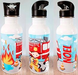 Botella de agua personalizada bomberos