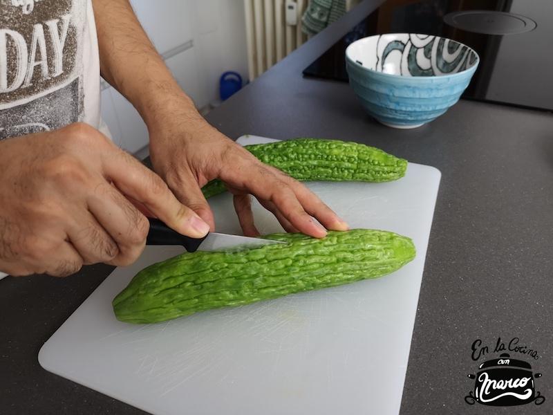 como limpiar melon amargo