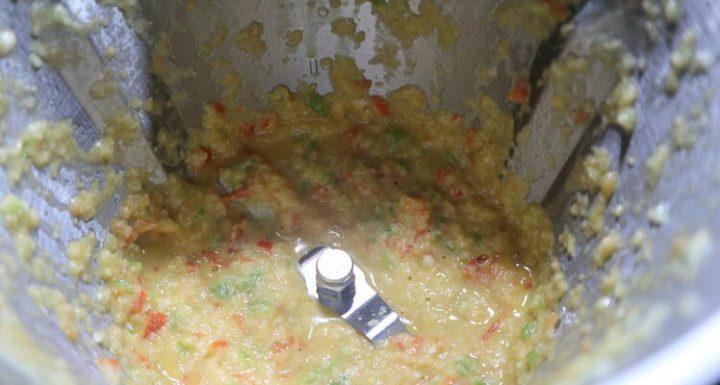 Sofreír relleno para los canelones