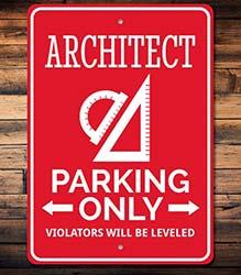 Placa personalizada arquitecto