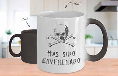 Taza que reacciona al calor