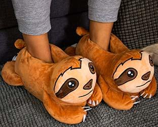 Zapatillas de animales de peluche