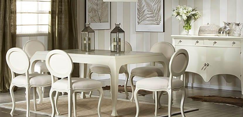 Sillas de comedor blancas
