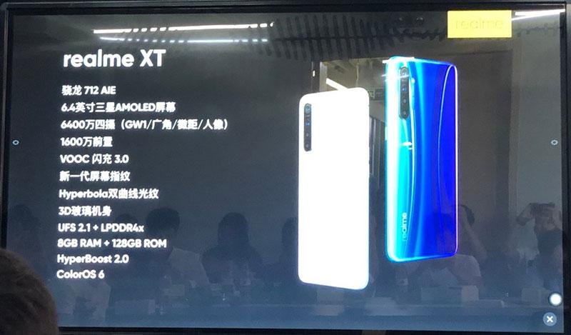 Realme XT - Especificaciones