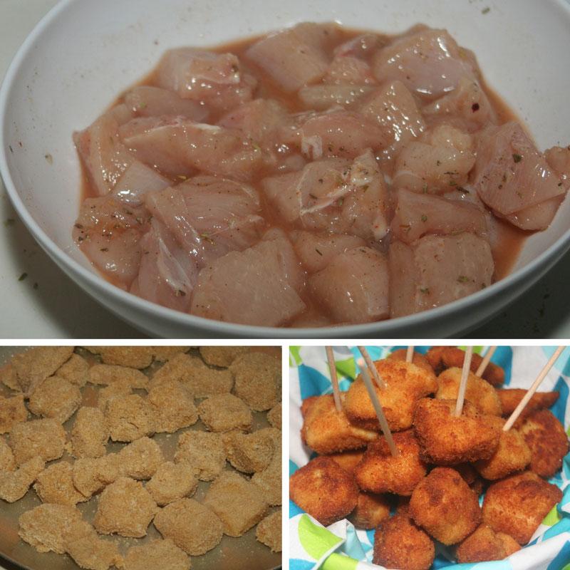 receta aperitivos de pollo