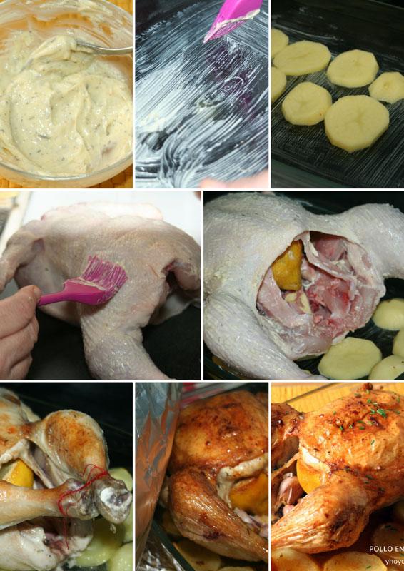 pollo entero al horno receta