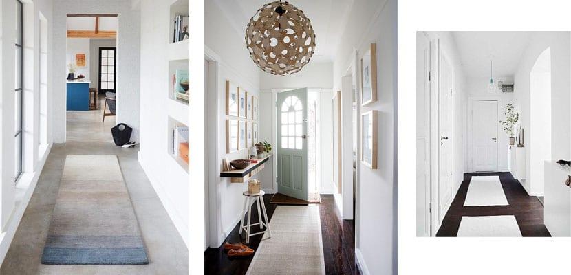 Alfombras claras para pasillo