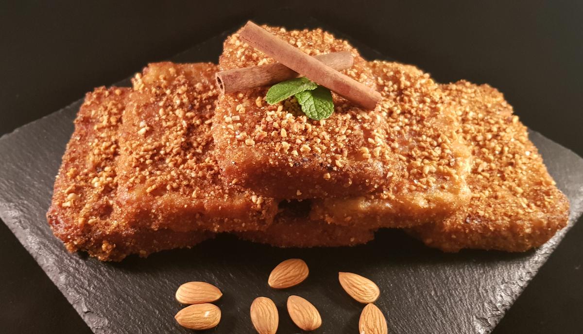 Torrijas veganas de almendra