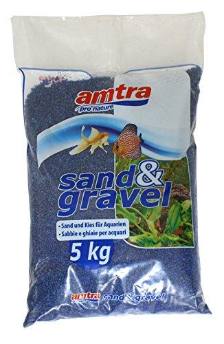 Grava azul para acuario