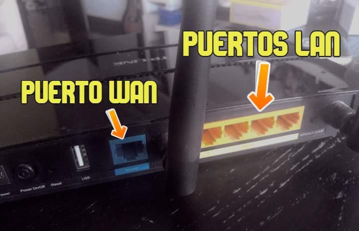 Como configurar ruter colocando los cables WAN (internet) y LAN correctamente