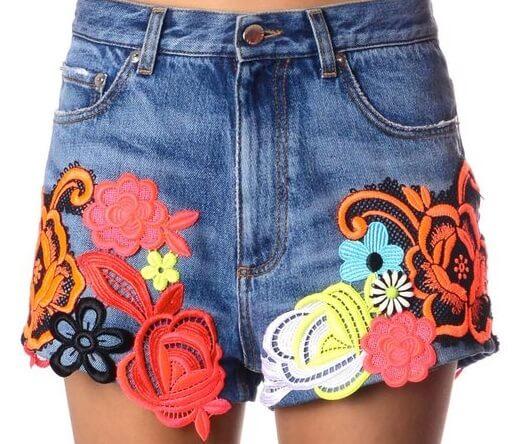 PARCHES PARA ROPA CON FLORES BORDADAS
