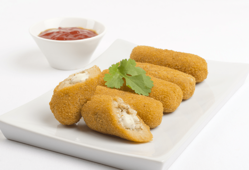 croquetas de pollo y queso
