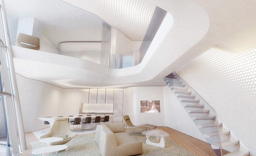 Curvas de Zaha Hadid beneficiosas para ser feliz en tu propio hogar