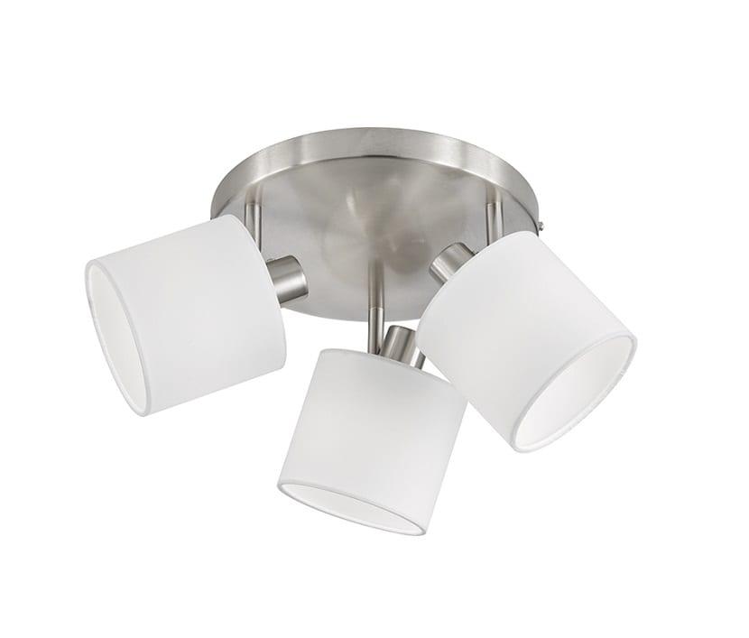 Plafón moderno de tres luces