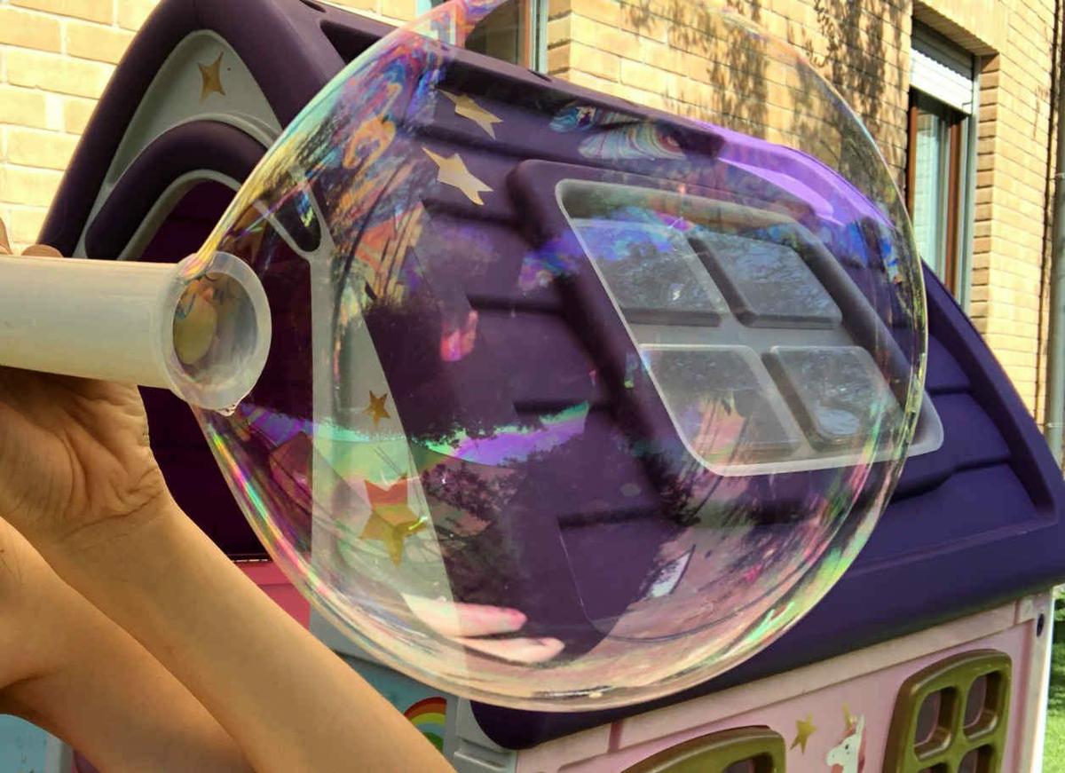 pompas caseras para niños