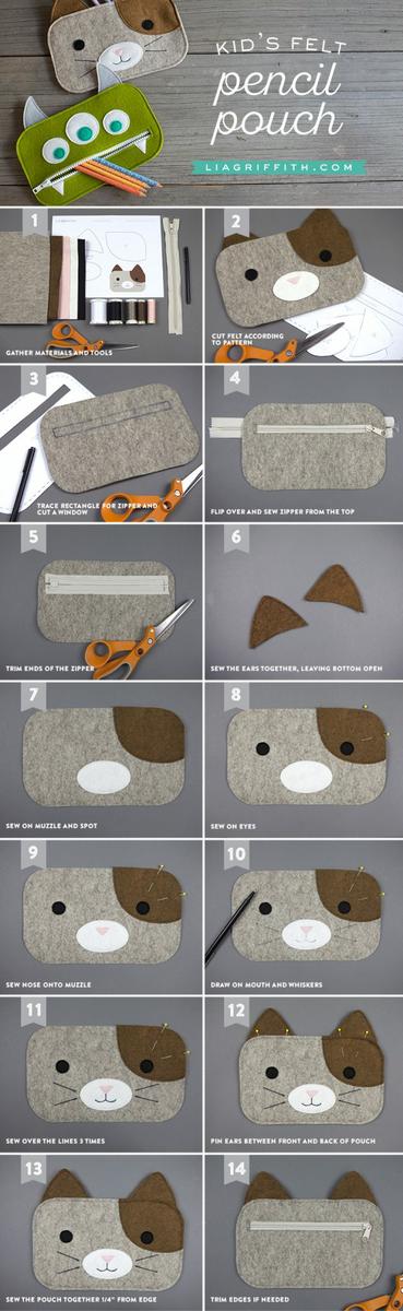 estuche DIY para la vuelta al cole