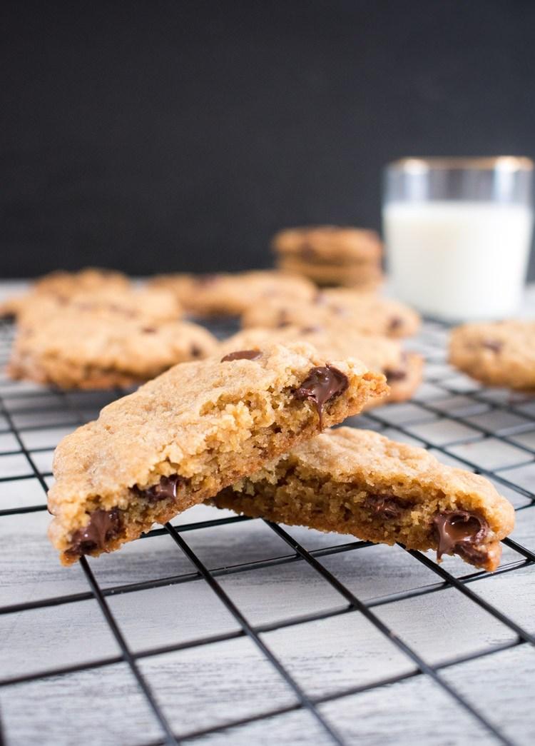 Galletas de chispas de chocolate exprés