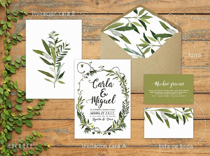 INVITACIONES. Colección Rústica