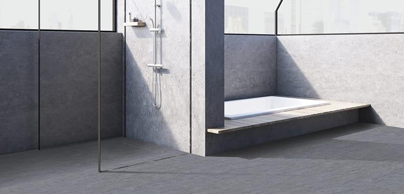 Ducha de microcemento