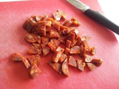 macarrones con chorizo y huevo (3)