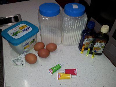 masa cake pops y mini rosquillas de colores (1)