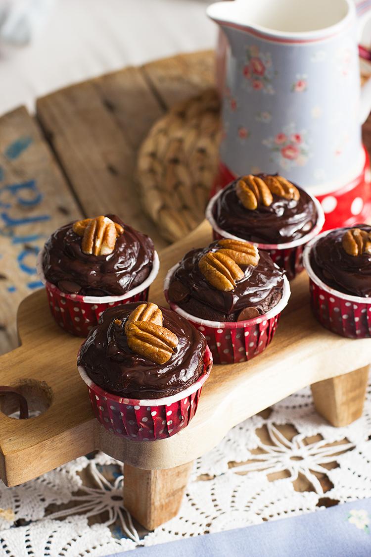 Magdalenas Doble Chocolate una receta sencilla rica y sin gluten