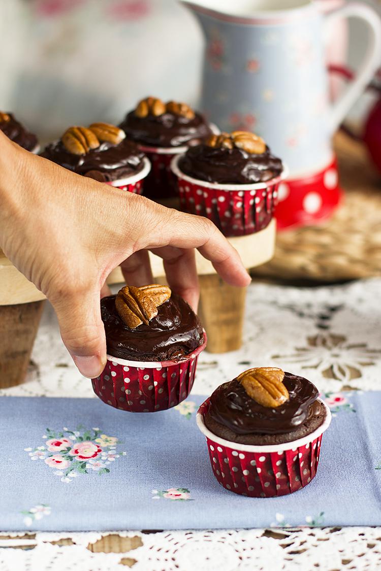 Magdalenas Doble Chocolate una receta sencilla rica y sin gluten