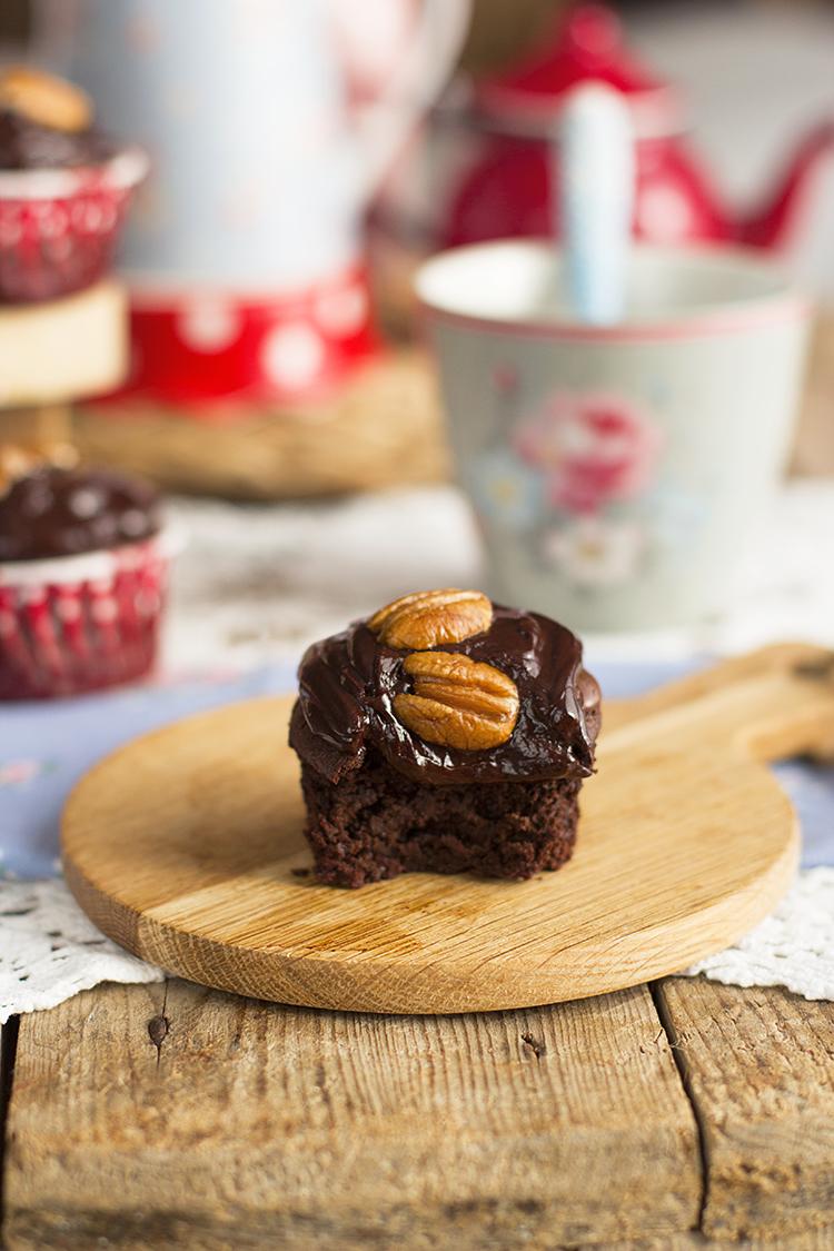 Magdalenas Doble Chocolate una receta sencilla rica y sin gluten