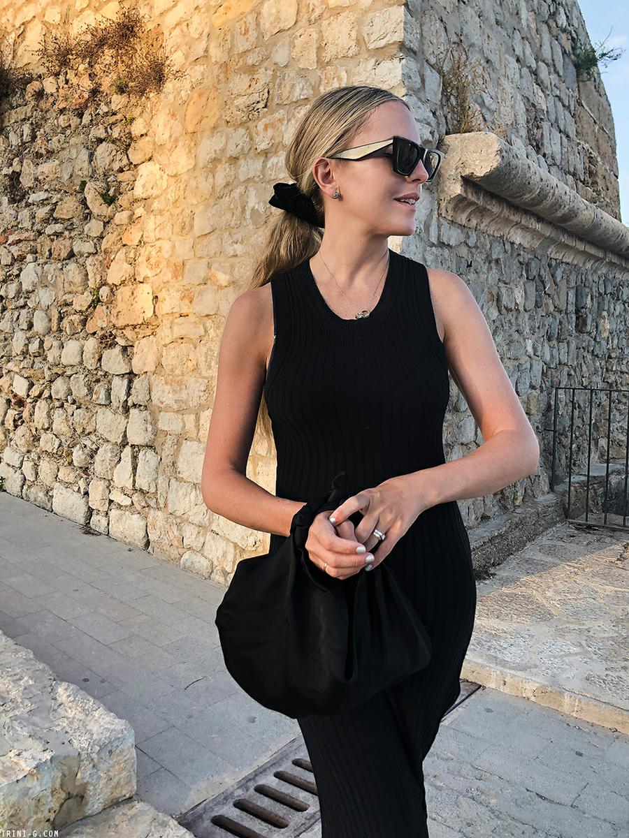 Trini | Acne Studios dress Manolo Blahnik sandals