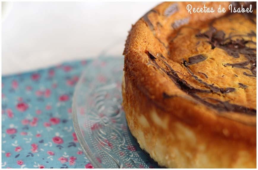 Tarta de queso mascarpone y chocolate