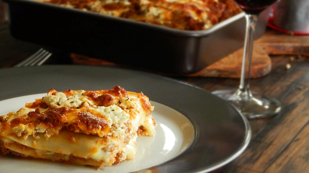 lasaña lasagna ricota bolognesa queso