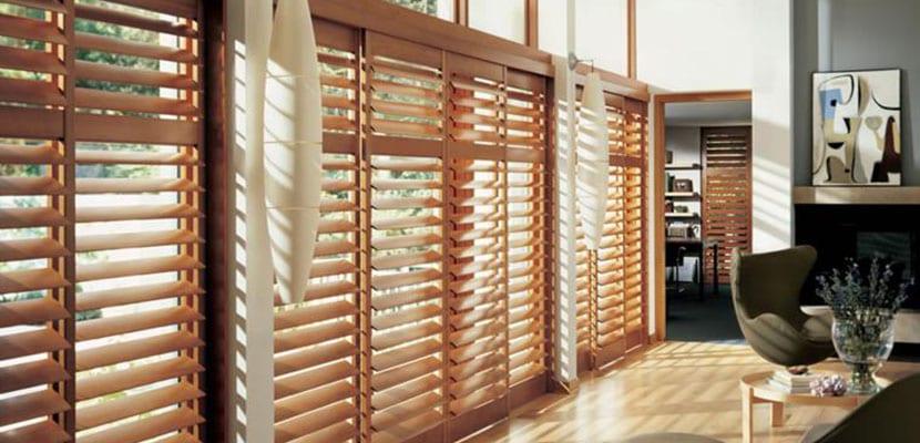 Persianas venecianas en madera