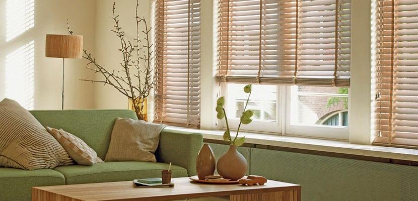 Persianas venecianas de madera