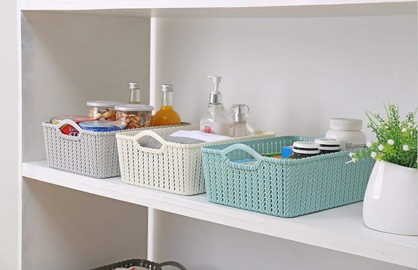 organizadores de color en el hogar