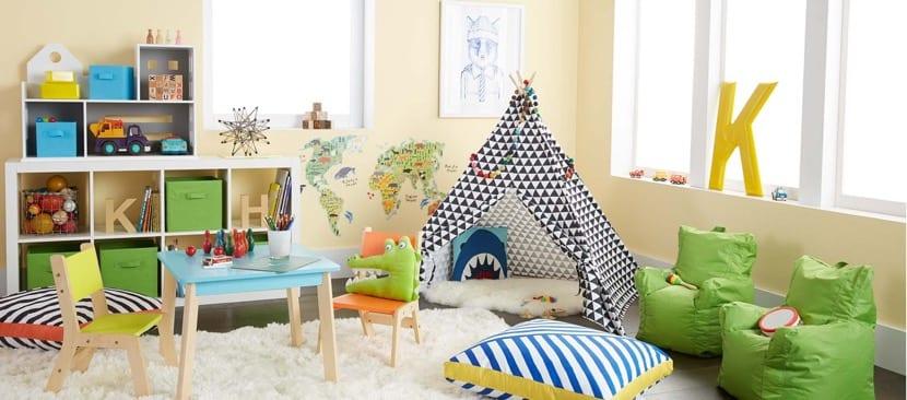 organizadores de color salon de juegos