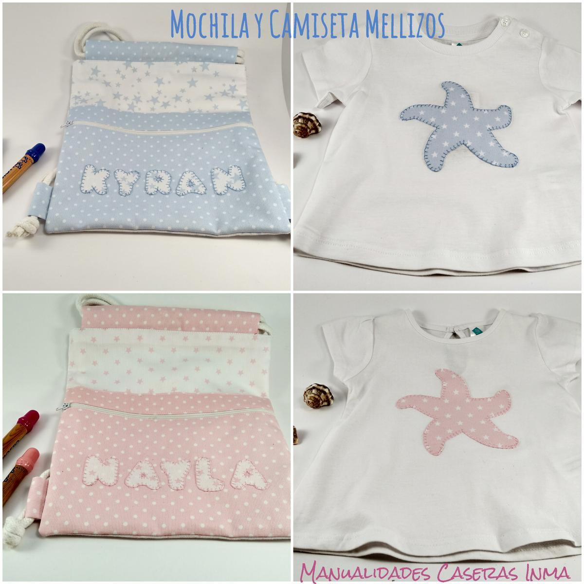 Manualidades Caseras Inma_ Mochillas y camisetas regalo cumpleaños