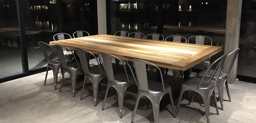 Mesa en estilo industrial