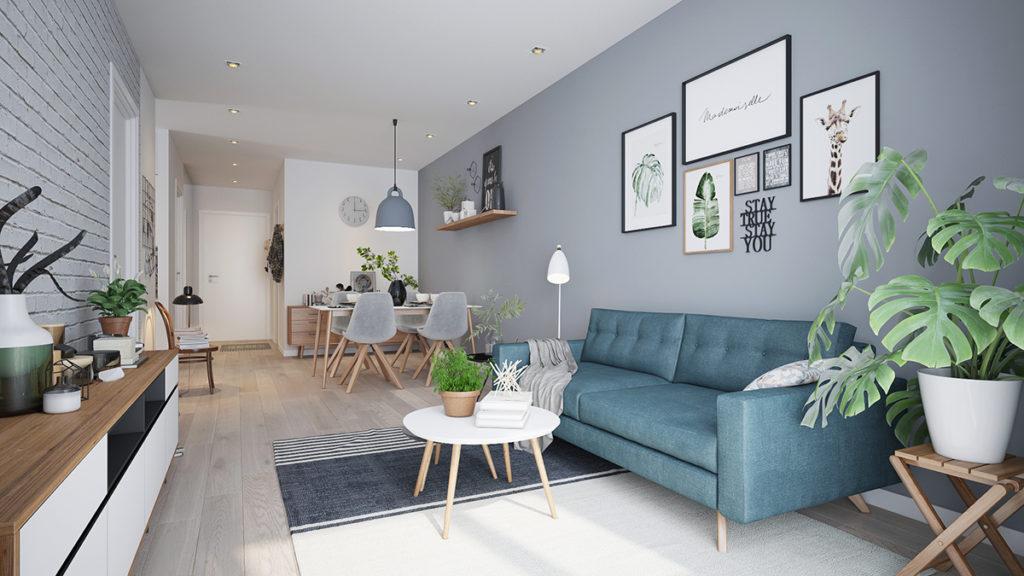 salón comedor decorado al completo 