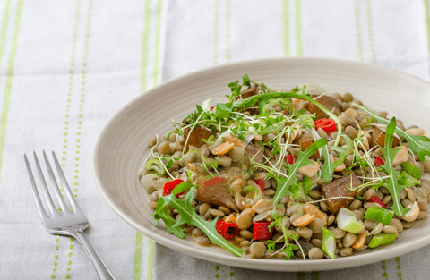 ensalada ligera de lentejas