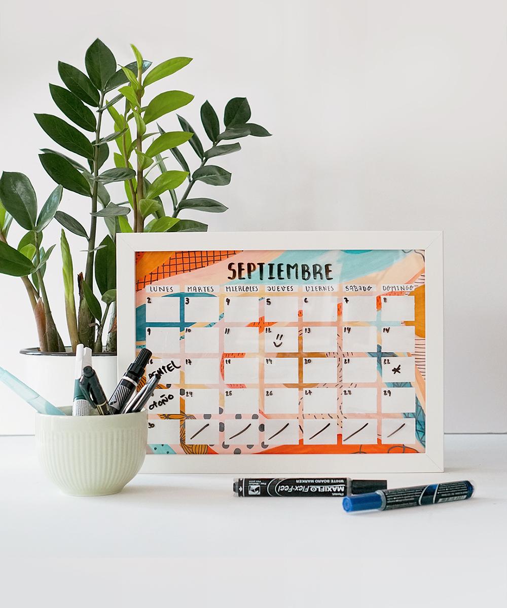 DIY: calendario pizarra paso a paso crea tu calendario ¡y mantente organizada todo el año!