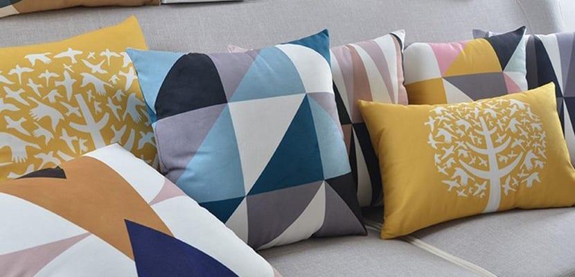 Cojines de colores