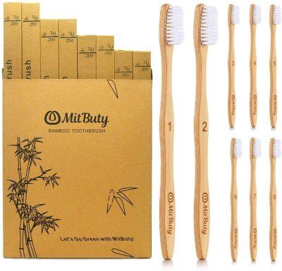 Cepillos de dientes de bambu MITBUTY