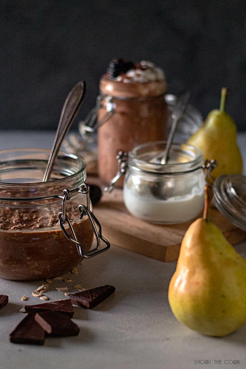 bircher muesli de chocolate