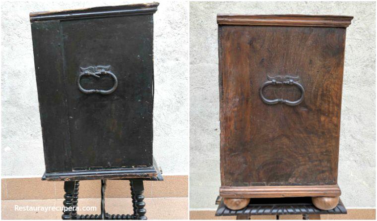 restauracion_bargueño_lateral_izquierdo_antesydespues_restauryarecupera