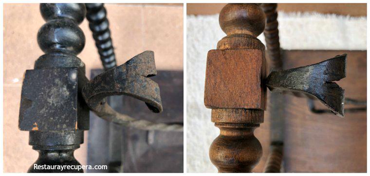 restauracion_bargueño_nogal_y_boj_detalle_fiadores_antesydespues_restaurayrecupera