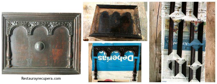 Restauracion_bargueño_nogal_y_boj_desmontaje_elementos_aplicados_limpieza_restaurayrecupera