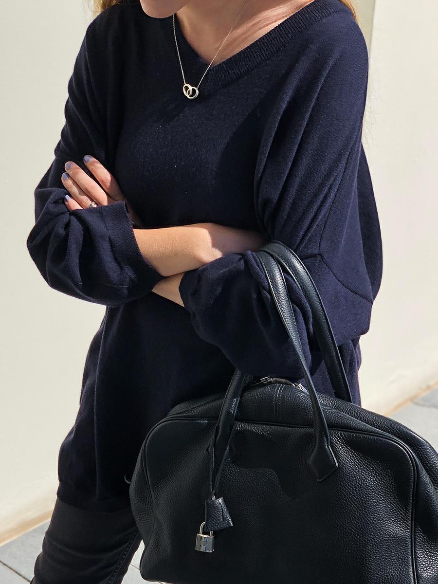 Trini | Loewe sweater Balenciaga jeans