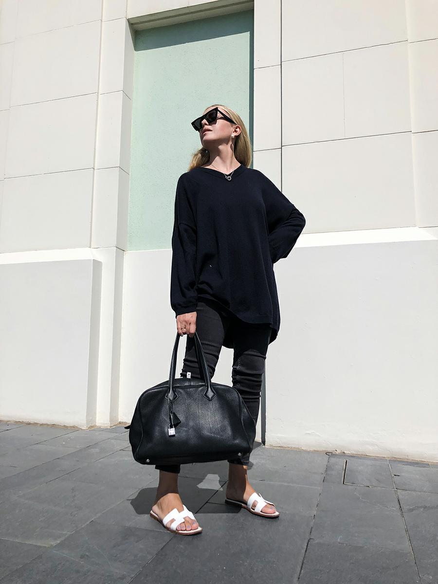 Trini | Loewe sweater Balenciaga jeans