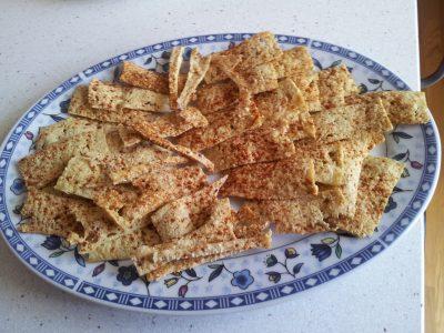 Snack de tofu crujiente
