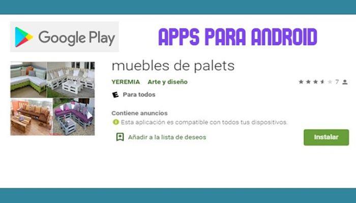 Descarga de Aplicación para diseñar muebles de palets